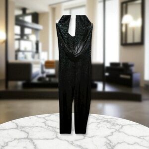 🥂Trendy&Unique Green Halter Jumpsuit🥂